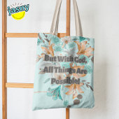 Tiger Lily Christelijke Schrift Mattheüs 19:26 Tote Bag