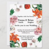 Tiger Lily en Tulips Kaart (Voorkant)