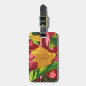 Tiger Lily Floral Bagagelabel (Voorkant verticaal)