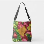 Tiger Lily Floral Crossbody Tas (Voorkant)