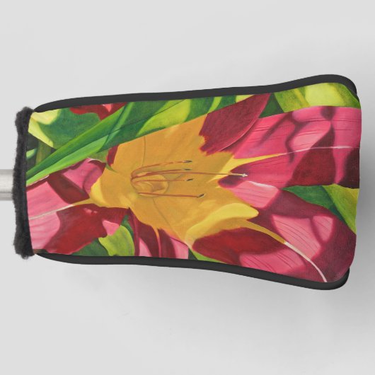 Tiger Lily Floral Golfheadcover (Voorkant)