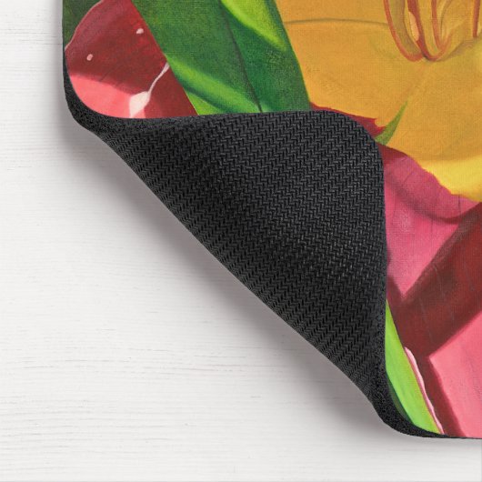 Tiger Lily Floral Muismat (Hoek)