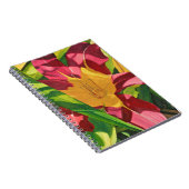 Tiger Lily Floral spiraal Notitieboek (Rechterzijde)