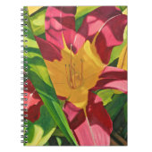 Tiger Lily Floral spiraal Notitieboek (Voorkant)
