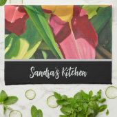 Tiger Lily Floral Theedoek (Gevouwen)