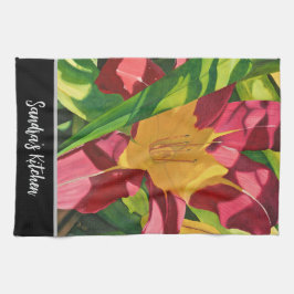 Tiger Lily Floral Theedoek