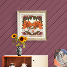 Tiger Lily Flowers Protection Welvaart Poster