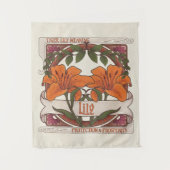 Tiger Lily  Flowers Protection Welvaart Wandkleed (Voorkant)