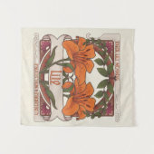 Tiger Lily  Flowers Protection Welvaart Wandkleed (Voorkant (horizontaal))