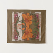 Tiger Lily  Flowers Protection Welvaart Wandkleed (Voorkant (horizontaal))