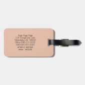 Tiger Lily Foto Business QR Code Sjabloon Bagagelabel (Achterkant horizontaal)