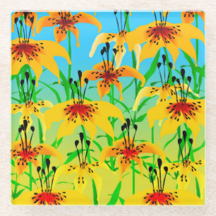 Tiger Lily Glass Onderzetter