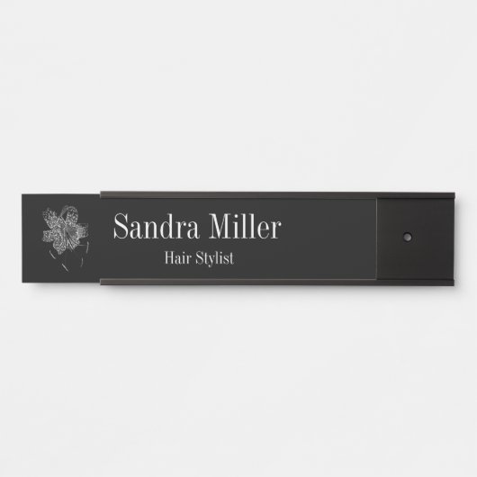 Tiger Lily Hanging naamplaat Deur Sign (Voorkant)