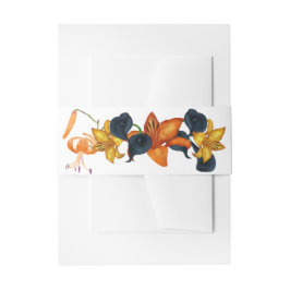 Tiger Lily Invitation Belly Band Uitnodigingen Wikkel