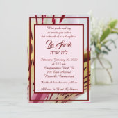 Tiger Lily Invitation Kaart (Staand voorkant)