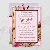 Tiger Lily Invitation Kaart (Voorkant / Achterkant)