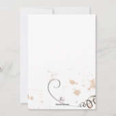 Tiger Lily Invitation Kaart (Achterkant)