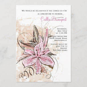 Tiger Lily Invitation Kaart