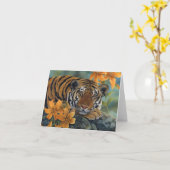 "Tiger Lily" Kaart (Gele Bloem)