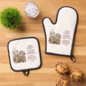 Tiger-Lily kan praten met Wonderland. Ovenwant & Pannenlap Set (Top down)