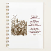 Tiger-Lily kan praten met Wonderland. Planner (Voorkant)