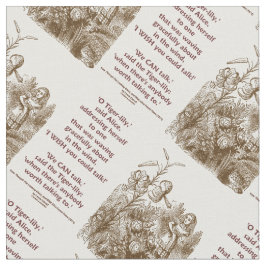 Tiger-Lily kan praten met Wonderland. Stof