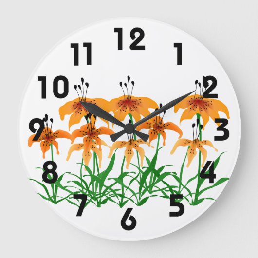 Tiger Lily-kast Grote Klok (Voorkant)