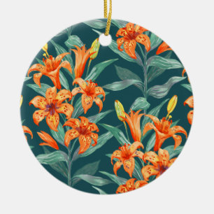 Tiger Lily Keramisch Ornament