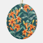 Tiger Lily Keramisch Ornament (Links)