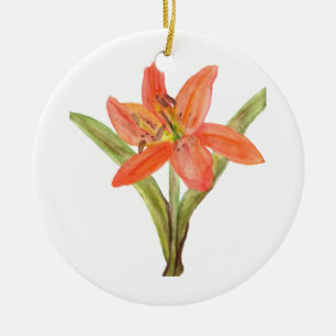 Tiger Lily Keramisch Ornament