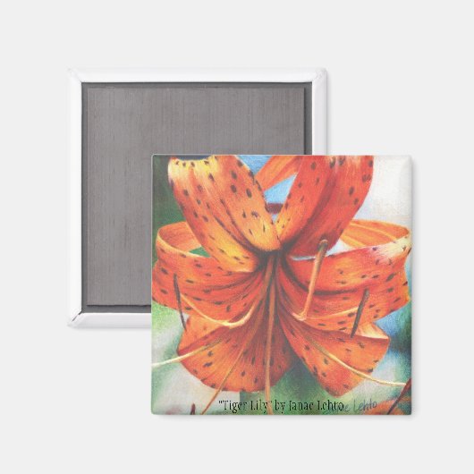 Tiger Lily Magneet (Voorkant / Achterkant)