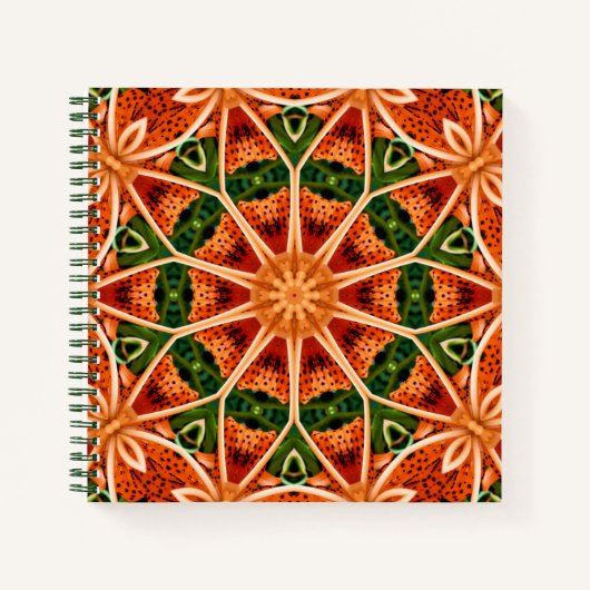 TIGER LILY MANDALA JOURNAL NOTITIEBOEK (Voorkant)