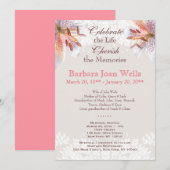 Tiger Lily Memorial Service - Kennisgeving Kaart (Voorkant / Achterkant)