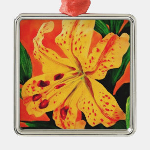 Tiger Lily Metalen Ornament
