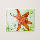 Tiger Lily Moeder Ik hou van je puzzle Legpuzzel (Horizontaal)
