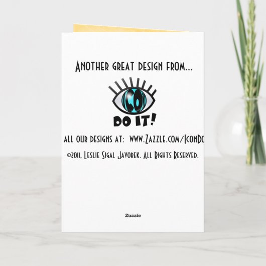 Tiger Lily Morn (kaart) Kaart (Achterkant)