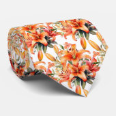 Tiger Lily Oranje sterrenkijker Lily Llies Stropdas (Opgerold)