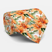 Tiger Lily Oranje sterrenkijker Lily Llies Stropdas (Opgerold)