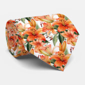 Tiger Lily Oranje sterrenkijker Lily Llies Stropdas (Opgerold)