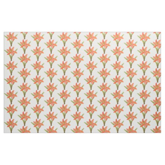 Tiger Lily Patterned Fabric Stof (Yard (91,4 cm))