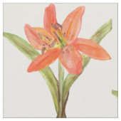 Tiger Lily Patterned Fabric Stof (Close Up)