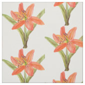 Tiger Lily Patterned Fabric Stof (Swatch)