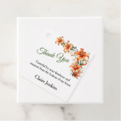 Tiger Lily Personaliseerbaar Dank u Bedankjes Labels (In situ)