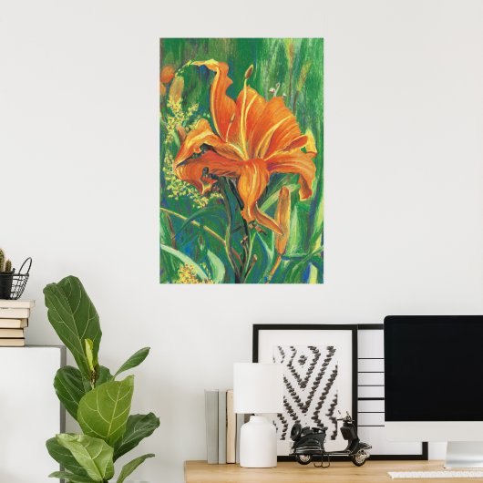 Tiger Lily Poster (Thuiskantoor)