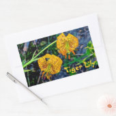 Tiger Lily Rechthoekige Sticker (Envelop)