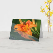 Tiger Lily Reflection Kaart (Gele Bloem)