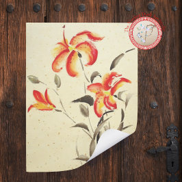 Tiger Lily - rood Foto Afdruk