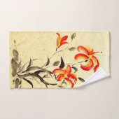 Tiger Lily - rood Handdoek (Handdoek)