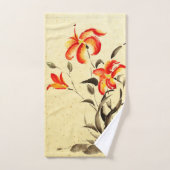 Tiger Lily - rood Handdoek (Handdoek)