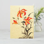 Tiger Lily - rood Kaart (Staand voorkant)